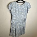 Arizona Jean Co. Blue Daisy Floral Print Tiered Dress Womens Size M‎ Casual Size M Photo 3