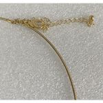 VTG Egyptian Queen Goldtone Large Pendant slide On Goldtone Wire Necklace Gold Photo 6