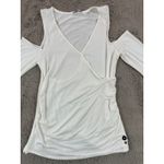 Abercrombie & Fitch Abercrombie‎ & Fitch Essentials Cold Shoulder Long Sleeve Top White Medium Photo 10