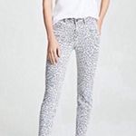 Current/Elliott Current Elliott Grey & White Animal Print Stiletto Ankle Length Jeans Womens 25 Photo 1