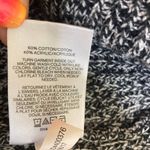 EXPRESS oversized V-neck sweater, Black white marled knit hi low hem slit sides Photo 7