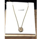 Spartina Sparkling Gold-Plated Pendant Necklace With Crystal Accents & Box Photo 4