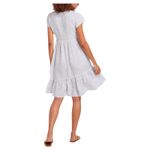 Vineyard Vines Jet Stripe Tiered Babydoll Baby Doll Linen Dress Size XL Photo 2