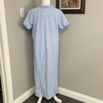 LL Bean Womens Polo Maxi Dress Size XL Petite Light Blue Preppy Casual Beach Photo 2