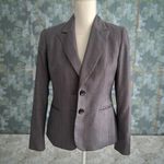 Nine West  Gray Pinstriped Blazer Jacket Size US 2 Photo 1