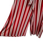 Lane Bryant SZ 22/24 Wide Leg Pants Striped Pull-On Belted Stretch Hi-Rise Multi Photo 2