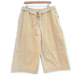 Anthropologie Maeve Pull On Gardener Culottes High Waist Wide Leg Ivory XL NEW Photo 1