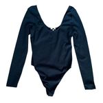 Eberjay Eberjey Black Long Sleeve Bodysuit Sz M Photo 0