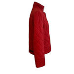 Tommy Hilfiger | Red Quilted Full Zip Collared Jacket Size Small Christmas Coat Photo 2