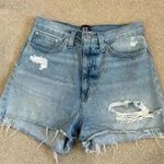 BDG  light wash distressed girlfriend high rise jean shorts in size 25 Photo 0