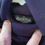 Peck & Peck  womens small silk blend cable knit purple turtleneck sweater Photo 1