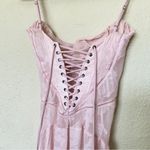 House Of CB ‎ XS D-DD  'Seren' Soft Pink Floral Lace Back Maxi Dress NWOT size XS Photo 6