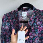 MISA Los Angeles  Nina FLoral Print Balloon Sleeve Blouse In Electric Ditsy Photo 1