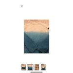 525 America Blue and ecru cable knit crew neck juniors sweater Photo 4