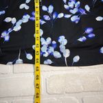 Sabrina Collective Midi Dress 4X Black Purple Floral Sheath Keyhole Long‎ Sleeve Photo 3