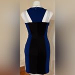 Guess Blue & Black Sleeveless Cutout Colorblock Bodycon Dress Sz. 2 Photo 8