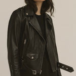 Marc New York Andrew Marc Black Genuine Leather Moto Jacket Size Small Photo 0