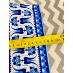 srishti blue and white embroidered shift dress Size L Photo 1