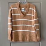 Aerie  V NECK STRIPED SWEATER XXS OVERSIZED Photo 1