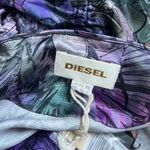 Diesel NWT  Women Floral Midi Dress Oversized Size XS Pocket Photo 4