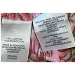 Jones New York  Women's Long Sleeve Button-Up Ties Pink‎ Green Paisley Size L Photo 3