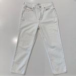 Elizabeth and James  High Rise Vintage White Straight Leg Denim Jeans‎ Size 10 Photo 0