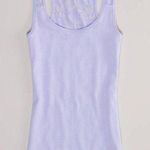 American Eagle Y2K AEO Lavender Lace Back Tank Photo 1