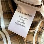 Haleine Beige Multi Plaid Long Sleeve 2 Button Front Oversized Wool Blazer Size undefined Photo 8