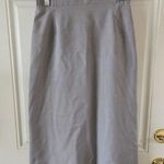 Vintage Tan Jay Midi Skirt Size 12 Gray TanJay Business Wear Elastic Waist Photo 0
