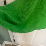 Nation Ltd  Adele Midi Dress Gauzy Cotton Relaxed Summer Lime Green size M Photo 7
