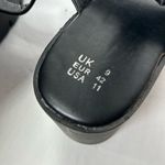 New Faux Leather Chunky Black Platform Sandals 11 Ankle Straps Photo 7