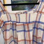 Alexander Jordan Blouse Cream/Multi Plaid, sz M Red Size M Photo 1
