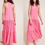 Anthropologie Sundry tiered pink tank prairie maxi dress Photo 3