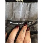 Briggs New York Gray Straight Leg Dress Pants Mid Rise Zip Size 10 Zip Pockets Photo 4