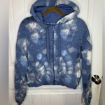 Aerie Offline By Blue Sherpa Fleece Cropped Zip Up Hoodie Photo 1