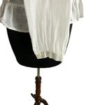 Trovato Bird of Paradise Ruffle White Gauzy Shirt Nwot Size L Photo 5