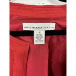 David Warren New York Red Textured Blazer Elegant Professional Wear Size 12 Photo 4