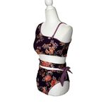 Maaji Limited Edition Stunning Reversible One Piece Swimsuit in Purple Floral Medium Photo 5