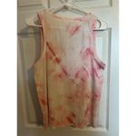 Lucky Brand  Women's Pink Tie-Dye Graphic Logo Tank Top Size L Photo 3