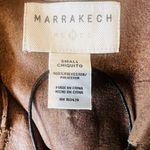 NWT Marrakech Women's Scuba Suede Zoe Moto Jacket distressed Brown SZ Small #74 Photo 5