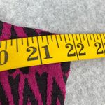 Paper Dolls Paper Doll Women's Plus Size 1X Chevron Stretchy Knit Dress Magenta Pink & Black Photo 5