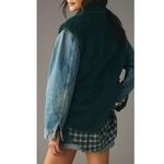 Anthropologie $128 Hunter Green Warm Cozy Cinched Faux Shearling Vest Fall Photo 2