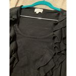 Joseph A  Black Rayon Blend Knit Open Cardigan Photo 5