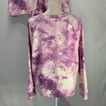 Wildfox Tie Dye Stars Purple Long Sleeve Top and Shorts Set Size XXL Photo 3