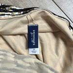 Swimsuits For All Swim Dress Handkerchief Hem Metallic Zebra Print Size 28 Tan Photo 12