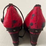 Hype red wedge studded heels women’s size 7 Black Photo 5
