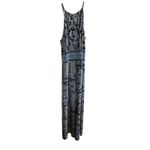 LONDON TIMES Paisley Maxi Dress Women's Size 14 Halter Neck Sleeveless Boho Black Photo 6