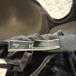 Victoria's Secret Victoria’s Secret Rhinestone Pushup Bodysuit Sz M Medium Black Velvet High Leg Photo 8