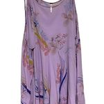 Free People Women's Cold Shoulder Ruffled Long Sleeve Dress Purple Size S Photo 1