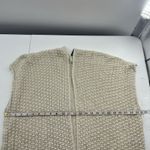 Torrid  Sz 1X Cardigan Sweater Open Front Open Knit Fringe Oversized Boho Beige Photo 3